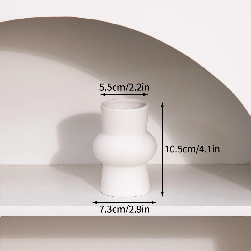 White Ceramic Vases