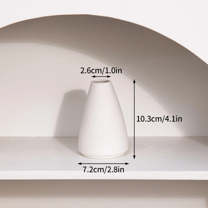 White Ceramic Vases