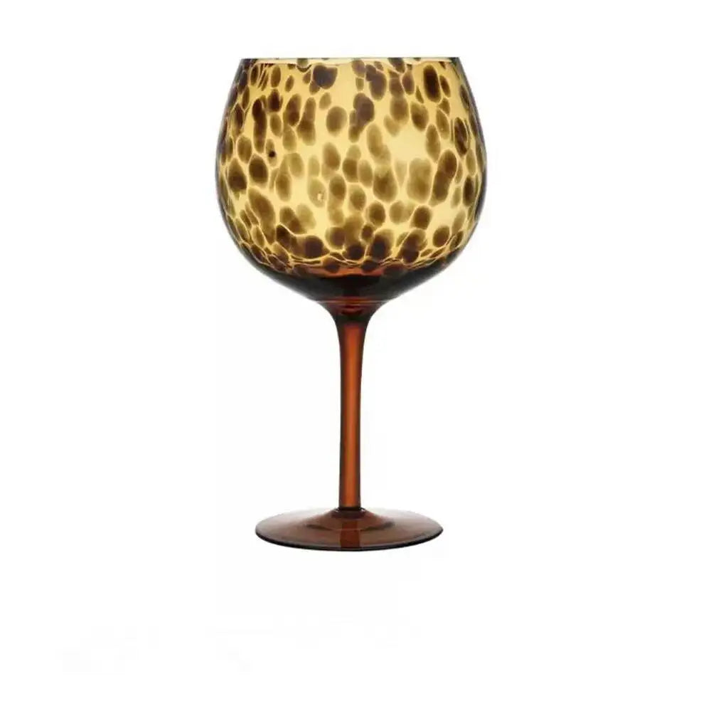 Amber Leopard Glasses