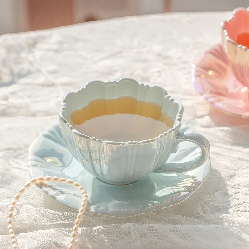 Pearl Petal Cup and Saucer