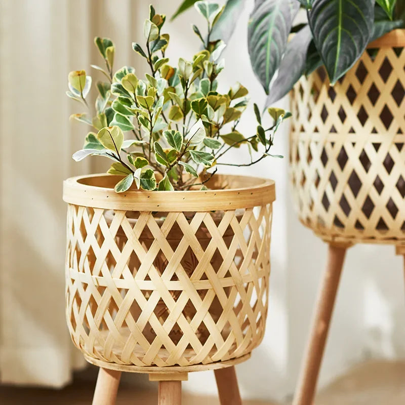 Rattan Woven Flower Pot