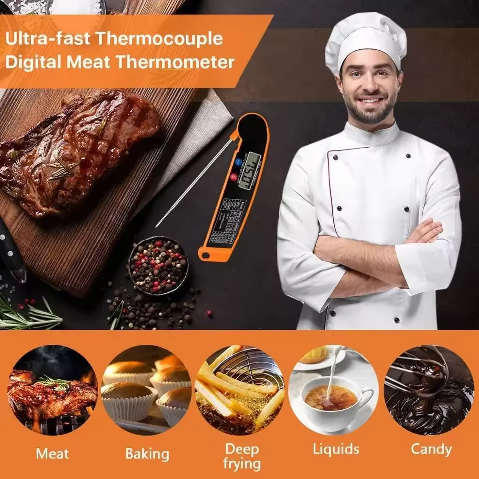 Hot Sale Digital Kitchen Food Thermometer Probe BBQ Electronic Oven Thermometer For Meat Water Milk Cooking Food  Kitchen Tools
