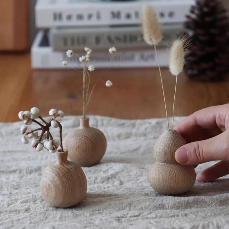 Wooden Bud Vases