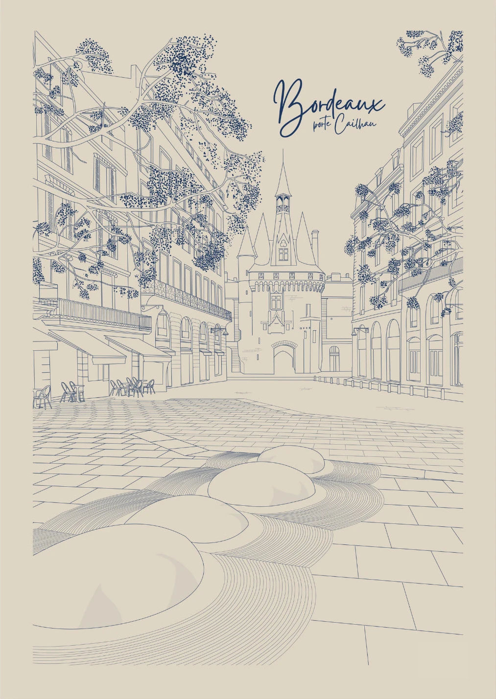 Minimalist French Travel Poster
