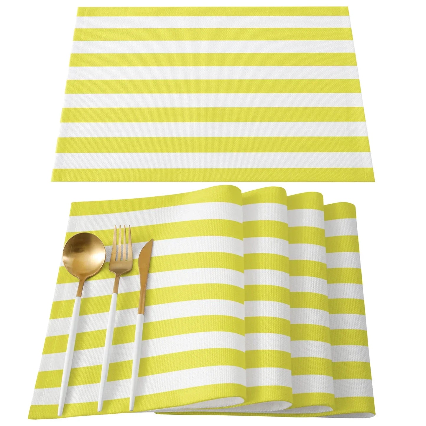 Striped Linen Place Mats
