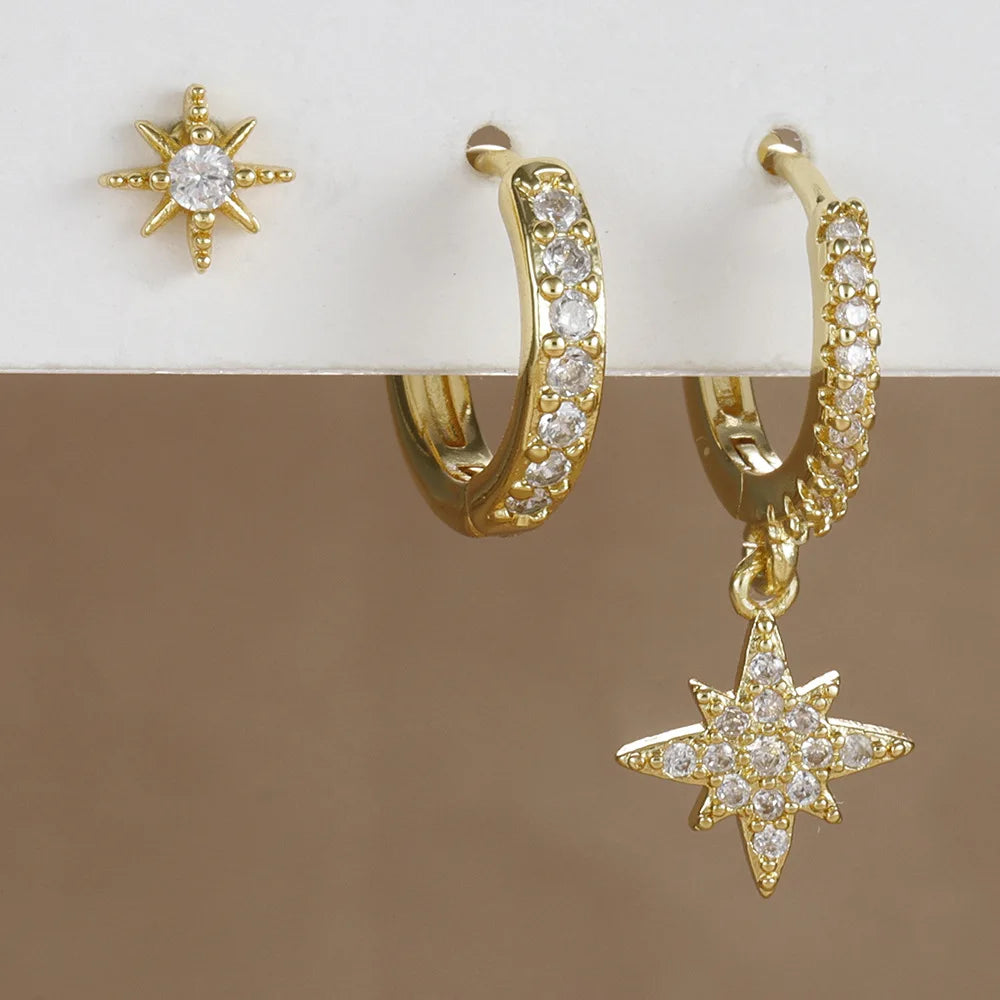 3 piece Drop Earring Set